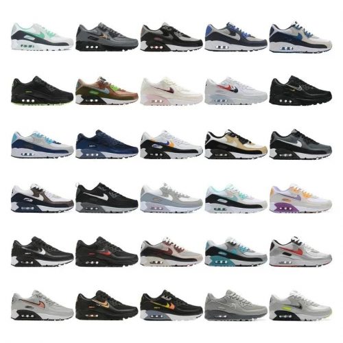 Nike Air Max 90 Iconic Running Sneakers Multicolor