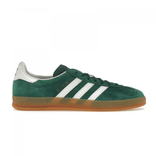 Adidas Gazelle Indoor Suede Sneakers Green and White