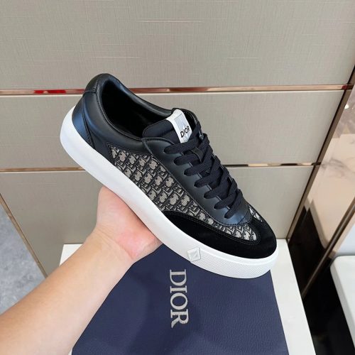 Dior B01 Low Top Sneakers Black and White