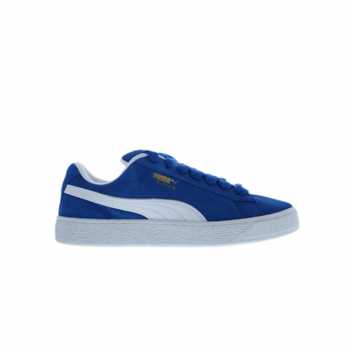 Puma Suede XL Chunky Suede Sneakers Blue and White
