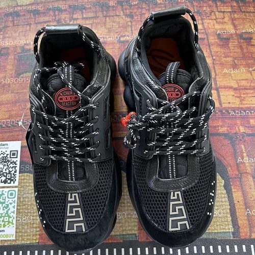 Versace Chain Reaction Chunky Sneakers Black