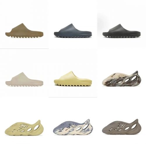 Adidas Yeezy Slide and Foam Runner Chunky Slides and Clogs Multicolor