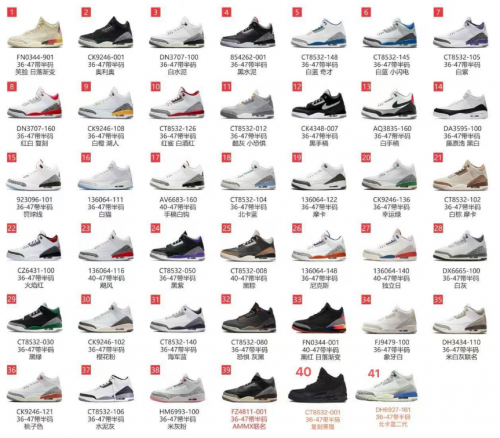 Jordan Air Jordan 3 Retro Iconic Basketball Sneakers Multicolor