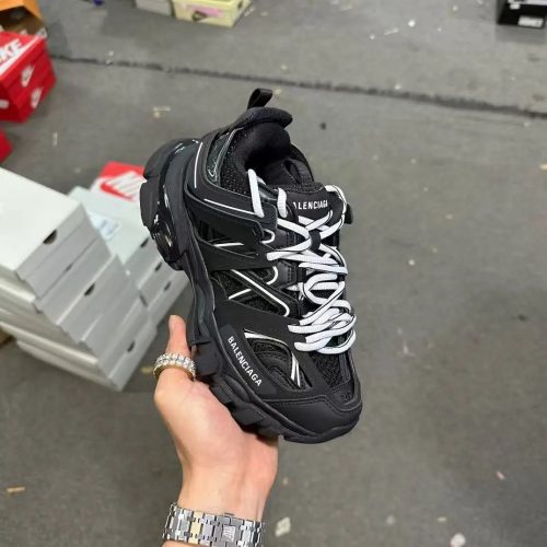 Balenciaga Track Chunky Sneakers Black and White