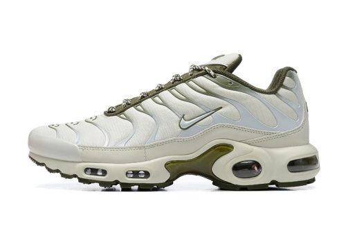 Nike Air Max Plus Chunky Sneakers Olive and Beige