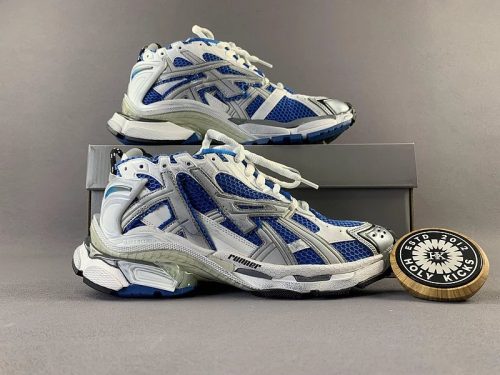 Balenciaga Runner chunky Sneakers Blue and White