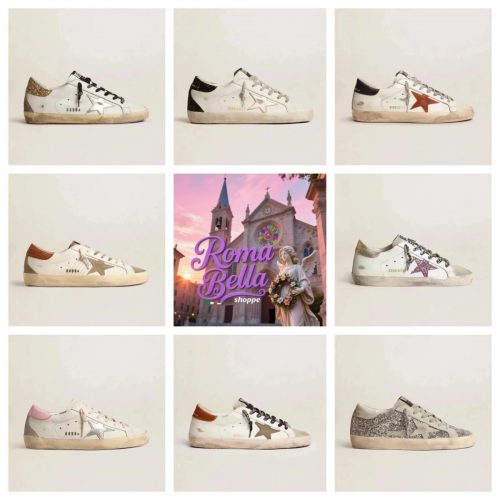 Golden Goose Super-Star Distressed Sneakers White