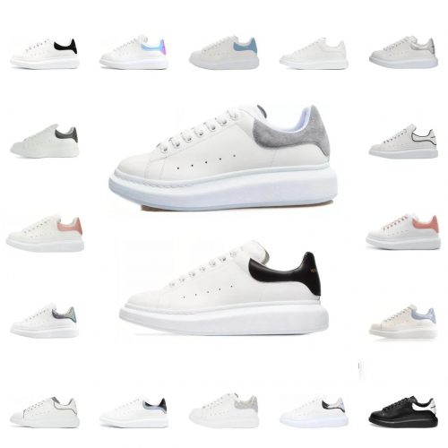 Alexander McQueen AMQ Oversized Chunky Sneakers Leather White and Black