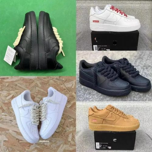 Nike Air Force 1 Low Chunky Rope Laces Sneakers Multicolor