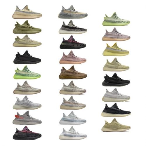 Adidas Yeezy Boost 350 V2 Knit Sneakers Multicolor