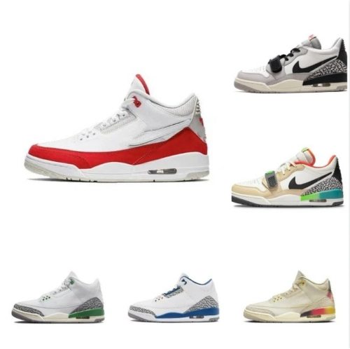 Jordan Air Jordan 3 Retro Basketball Sneakers Multicolor