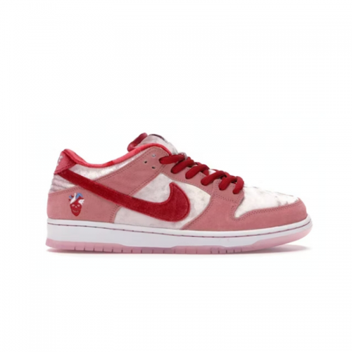 Nike SB Dunk Low StrangeLove Valentine Day Sneakers Pink and Red