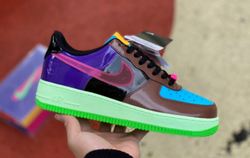 Nike Air Force 1 Low Undefeated Patent Leather Sneakers Multicolor