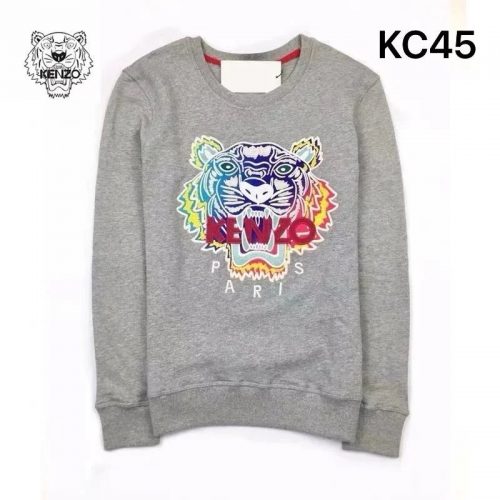Kenzo Tiger Graphic Cotton Sweatshirt Gray