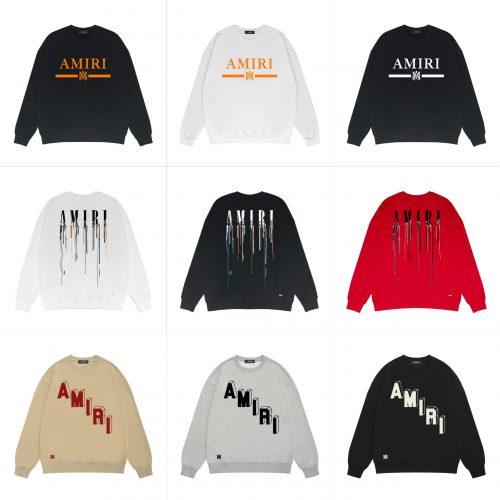 Amiri Graphic Print Oversized Crewneck Sweatshirt Multicolor