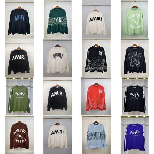 Amiri Graphic Knitwear Collection Casual Sweaters Multicolor