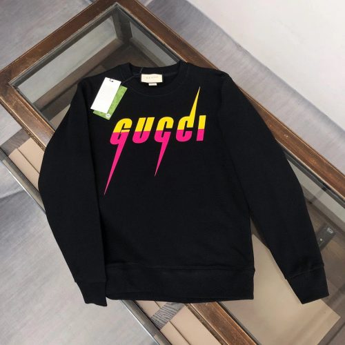 Gucci Blade Print Graphic Sweatshirt Black