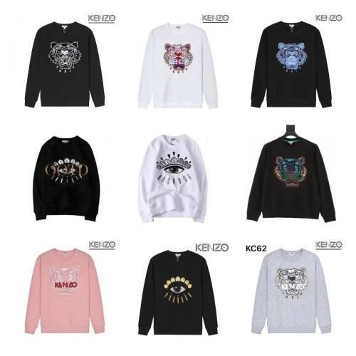 Kenzo Tiger and Eye Graphic Cotton Sweatshirt Multicolor