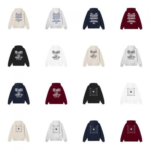 Carhartt WIP Graphic Print Streetwear Hoodie Multicolor