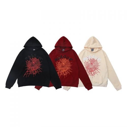 Sp5der Sp5der Web Hoodie Oversized Streetwear Sweatshirt Multicolor