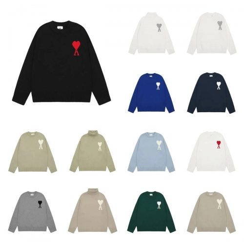Ami Paris Ami Ami de Coeur Iconic Knit Sweater Multicolor