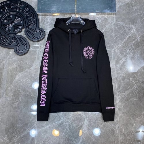 Chrome Hearts Graphic Print Streetwear Hoodie Black