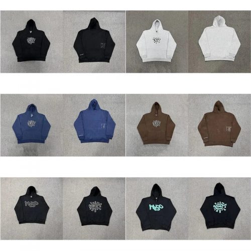 HUGO Graphic Print Oversized Hoodie Multicolor