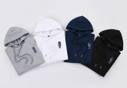 Polo Ralph Lauren PRL Polo Bear Embroidered Cotton Hoodie Multicolor