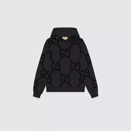 Gucci GG Jacquard Monogram Hoodie Black