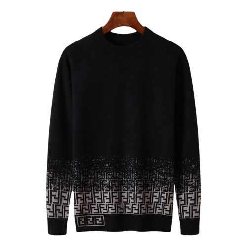 Fendi FF Monogram Knit Sweater Black