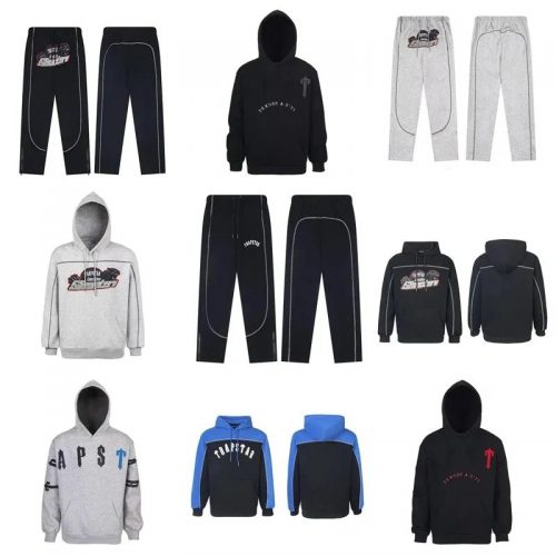 Trapstar London Shootters Streetwear Hoodie Black and Gray