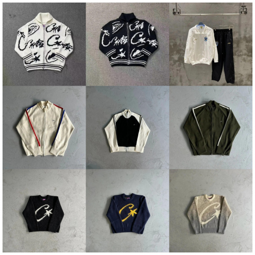 Corteiz CRTZ Star Knitwear Streetwear Sweater and Zip-Up Jacket Multicolor