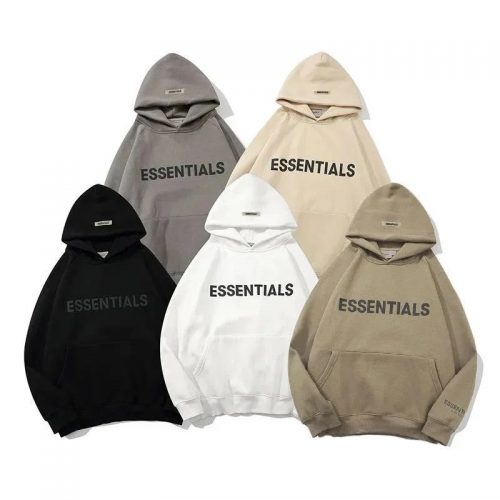 Fear of God Essentials Graphic Pullover Hoodie Streetwear Sweatshirt Multicolor