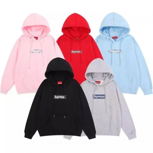 Supreme Bandana Box Logo Streetwear Hoodie Multicolor