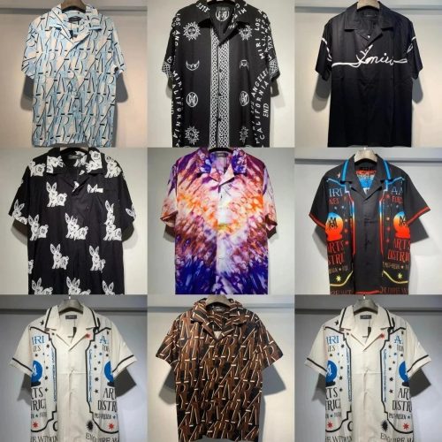 Amiri Graphic Print Hawaiian Shirt Multicolor