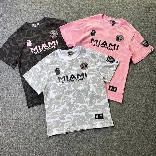 A Bathing Ape BAPE Miami Camo Graphic T-Shirt Multicolor