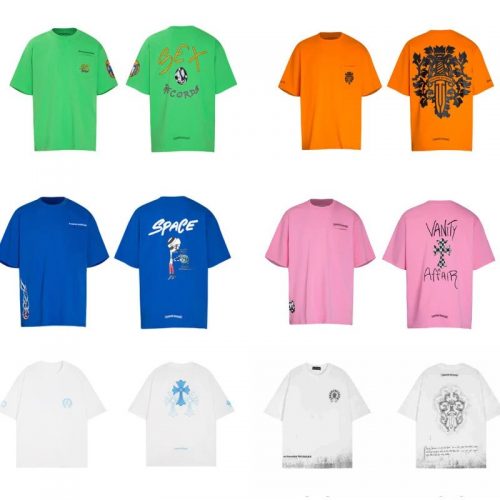 Chrome Hearts Graphic Print Oversized Tee Multicolor