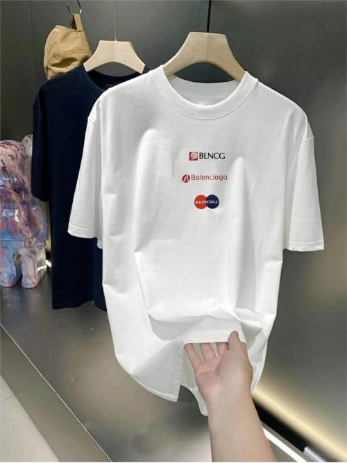 Balenciaga Mastercard Graphic Oversized T-Shirt White