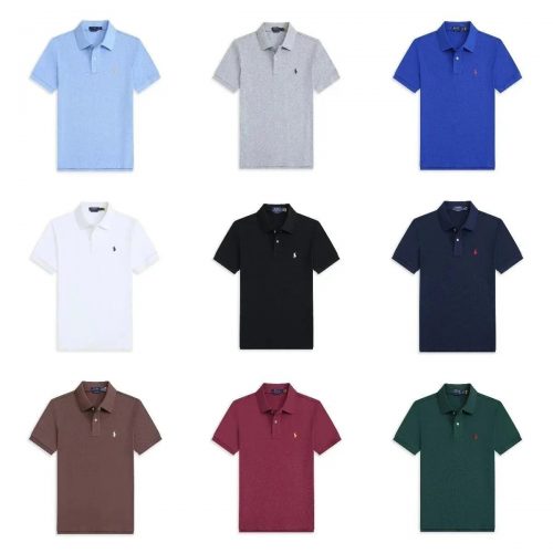 Ralph Lauren Classic Fit Mesh Polo Shirt Casual Cotton Multicolor