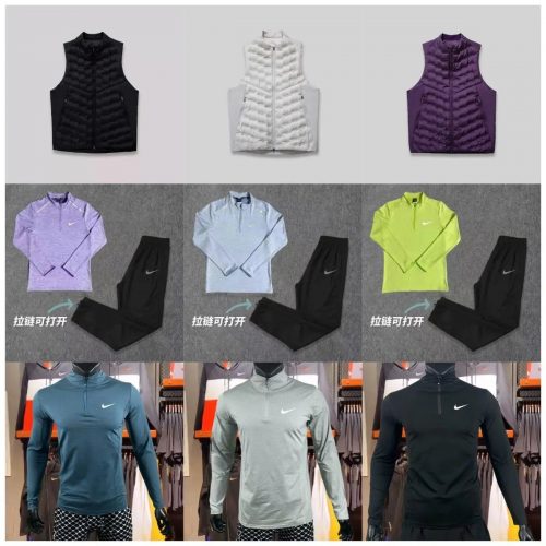 Nike Dri-FIT Quarter Zip Athletic Long Sleeve Shirt Multicolor