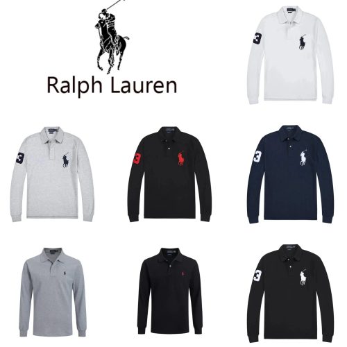 Ralph Lauren Long Sleeve Classic Polo Shirt Cotton Multicolor