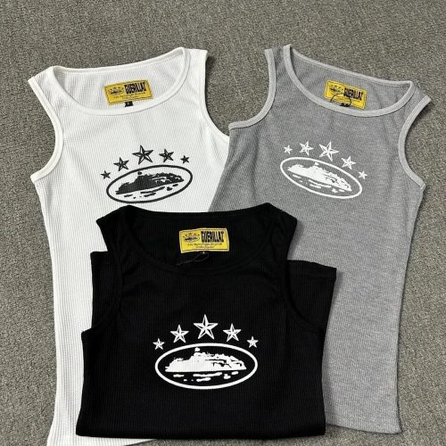 Guerillaz Star Graphic Ribbed Tank Top Multicolor