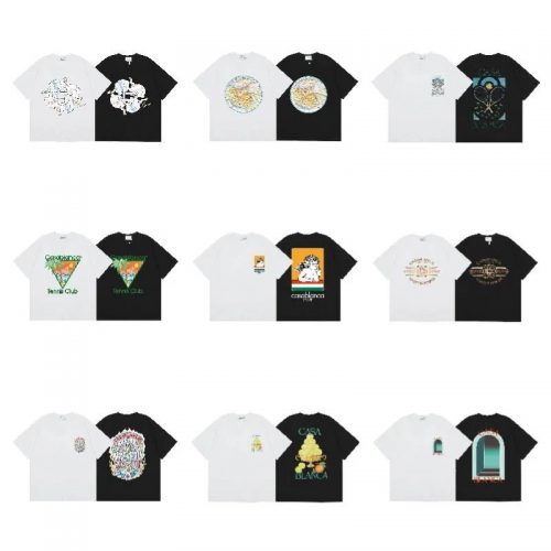 Casablanca Graphic Print Cotton T-Shirt Multicolor