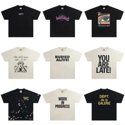 Gallery Dept. Graphic Print Oversized Tee Black and White