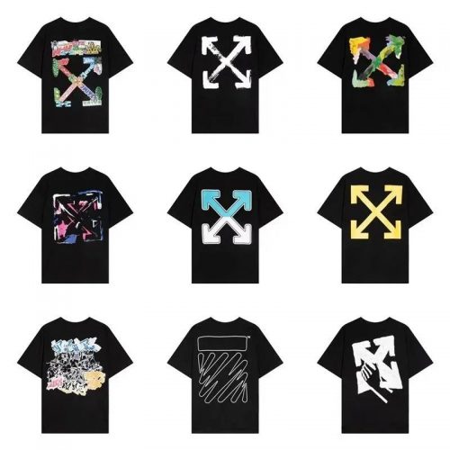 Off-White Arrows Graphic Streetwear T-Shirt Black