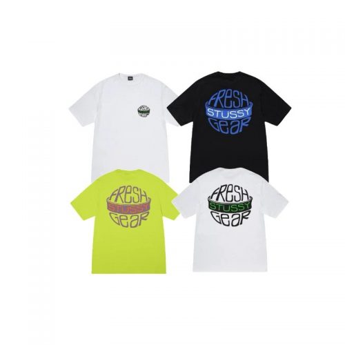 Stussy Fresh Gear Graphic Tee Cotton T-Shirt Multicolor