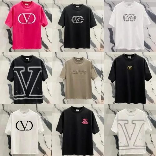 Valentino VLogo Graphic Cotton T-Shirt Multicolor
