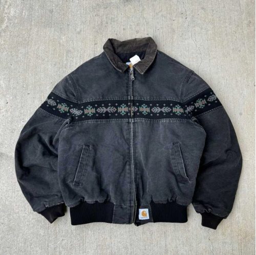Carhartt Santa Fe Aztec Vintage Jacket Black