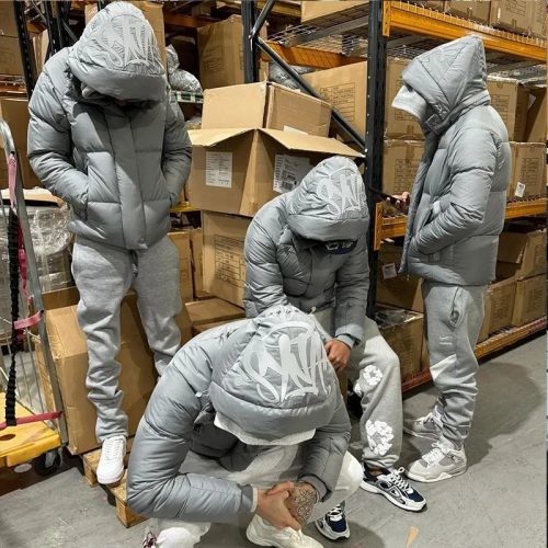 Syna World Syna Puffer Jacket Streetwear Grey