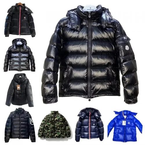 Moncler Maya Shiny Puffer Jacket Black